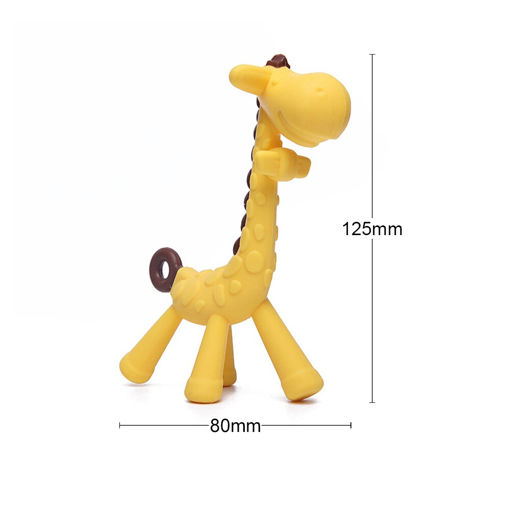 Giraffe Teething Toy Pacifier Chain Accessory